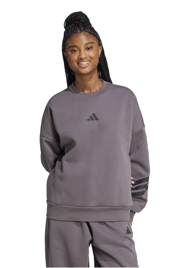 Future Icons3 Stripe Sweatshirt