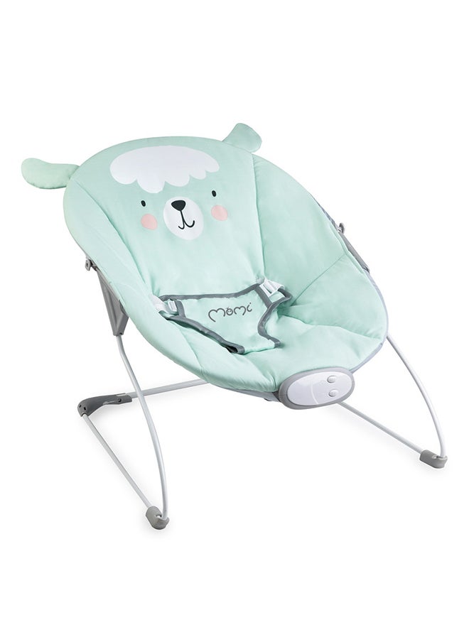 Glossy Lama Lightweight Baby Recliner Bouncer, Sensory Unit With 8 Melodies Vibrations, 3Point Safety Belt, Foldable, Anti-Slip Pad