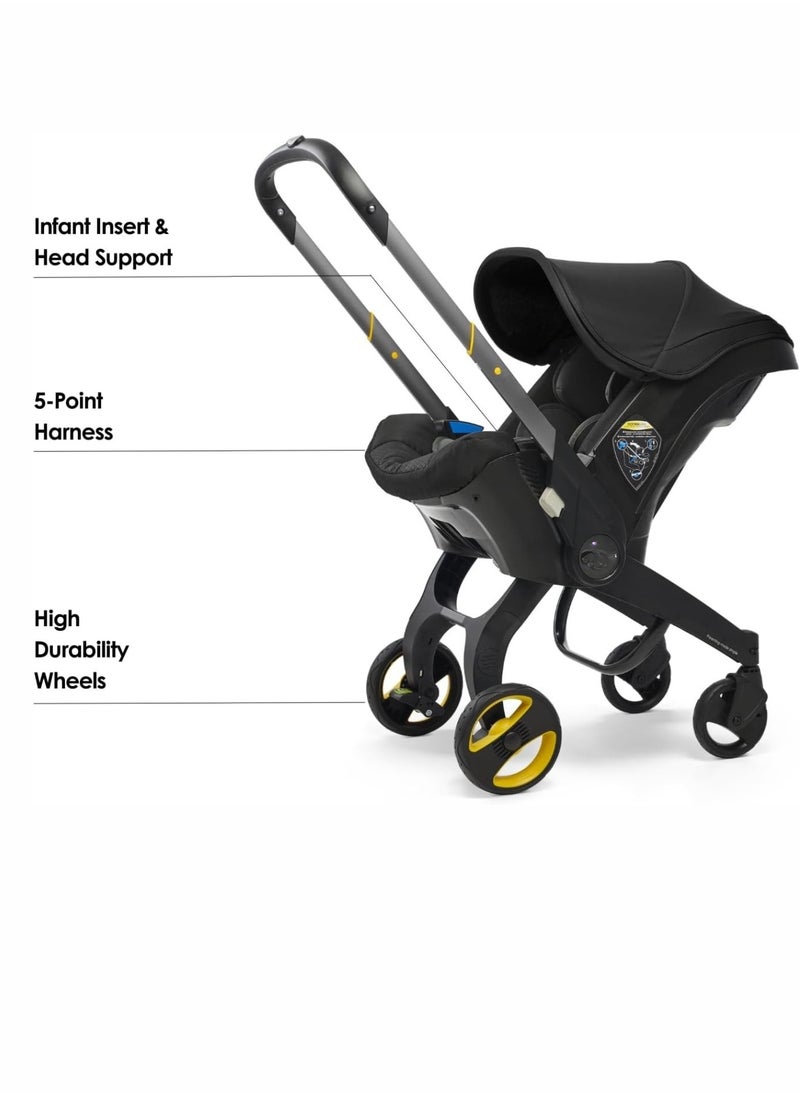 4-in-1 Multifunctional Baby Stroller | Foldable & Lightweight Aluminum Alloy Frame | Front & Rear PU Wheels with Brakes | Suitable for Babies 0-36 Months | Push Both Ways