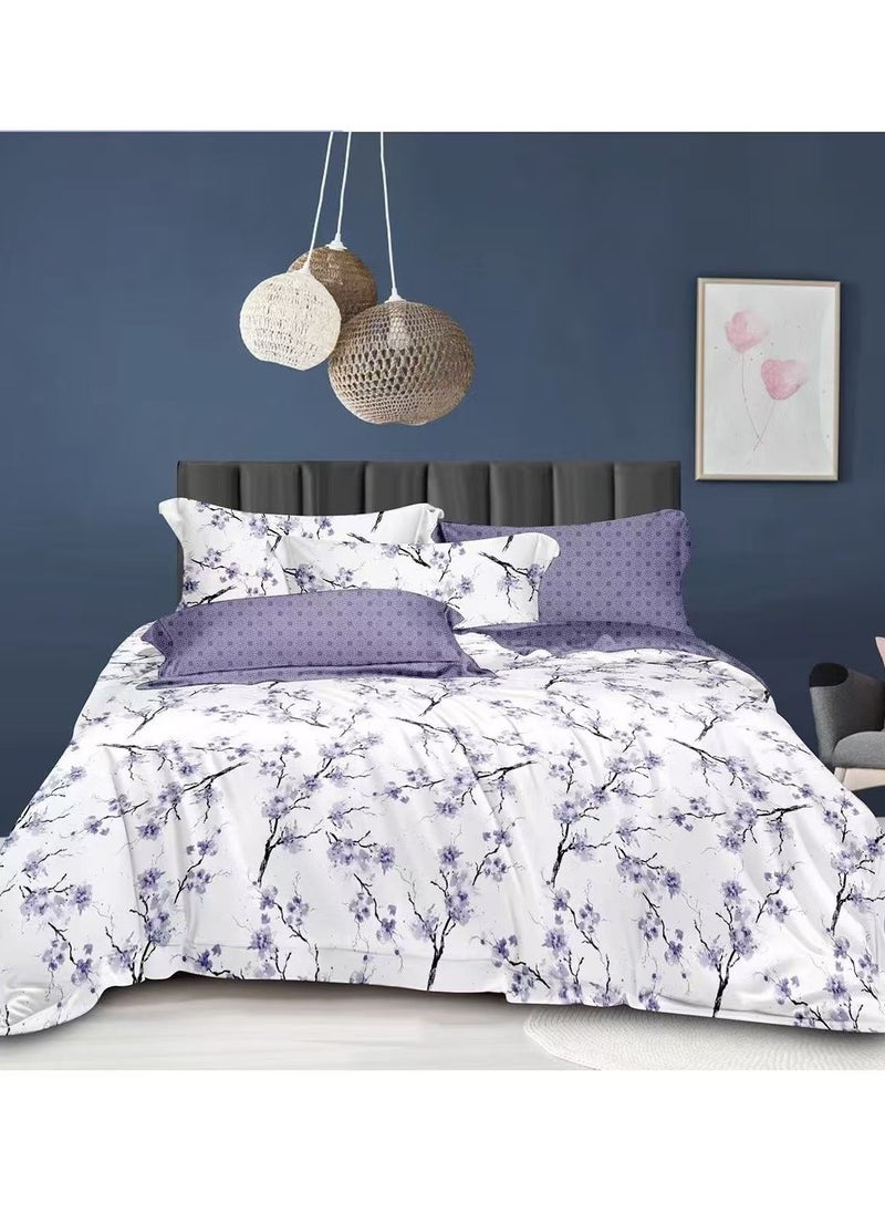 Bedding set  soft cotton duvet cover set 220×240cm , king size ,6pcs set,1duvet cover ,1 fit sheet,4 pcs pillow cases, quilt cover set