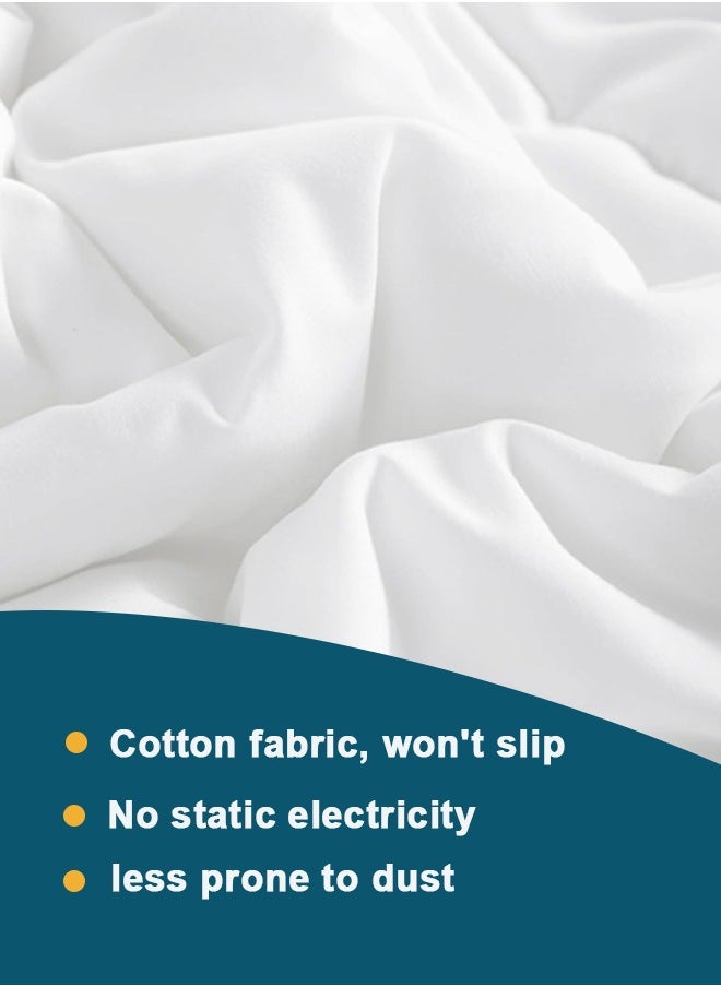 Duvet,Premium Queen Size Duvet - 4 Seasons Comforter | Ultra-Soft Quilt with Antimicrobial Protection | White Luxe Bedding 200x230cm