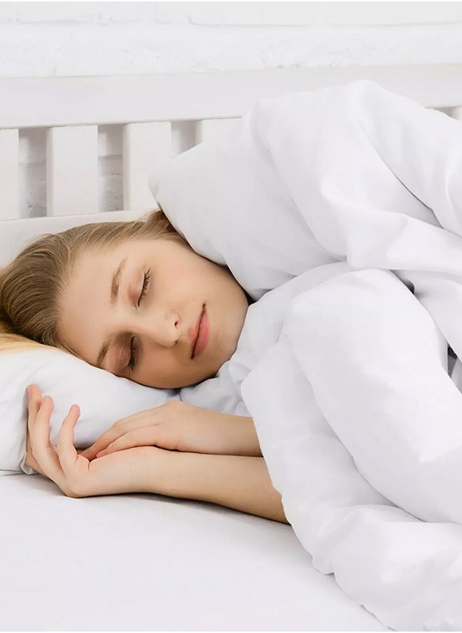 Duvet,Premium Queen Size Duvet - 4 Seasons Comforter | Ultra-Soft Quilt with Antimicrobial Protection | White Luxe Bedding 200x230cm