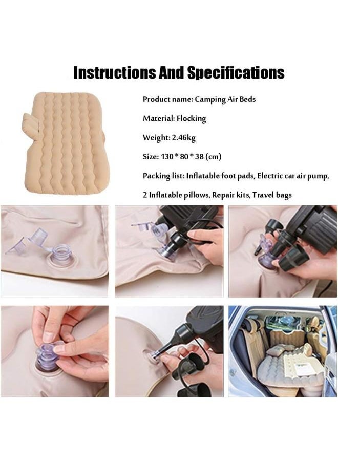 Universal Car Inflatable Bed Multifunctional Travel Bed Car Mattress Bed Interior Car Accessories with Air Pump