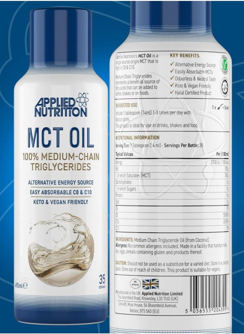 Applied Nutrition MCT Oil 35 Servings 490ml