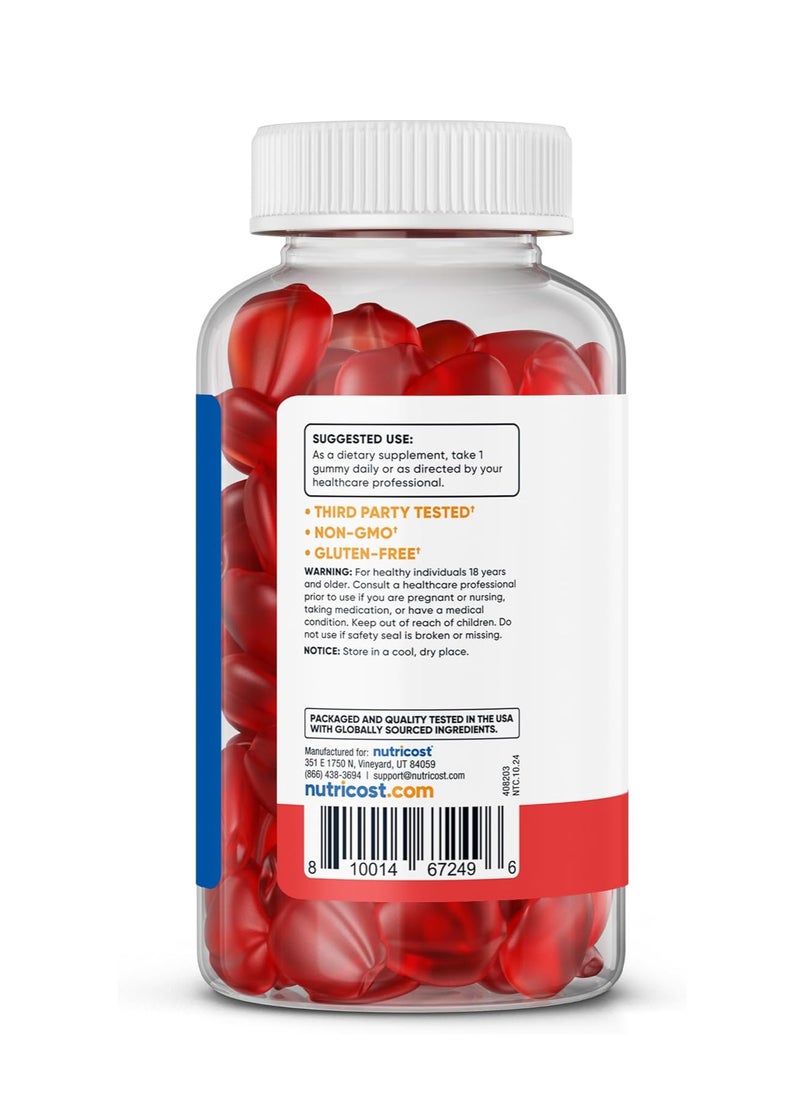 Apple Cider Vinegar 500mg, 120 Gummies, Apple Flavored - Gluten Free, Non-GMO, No Corn Syrup