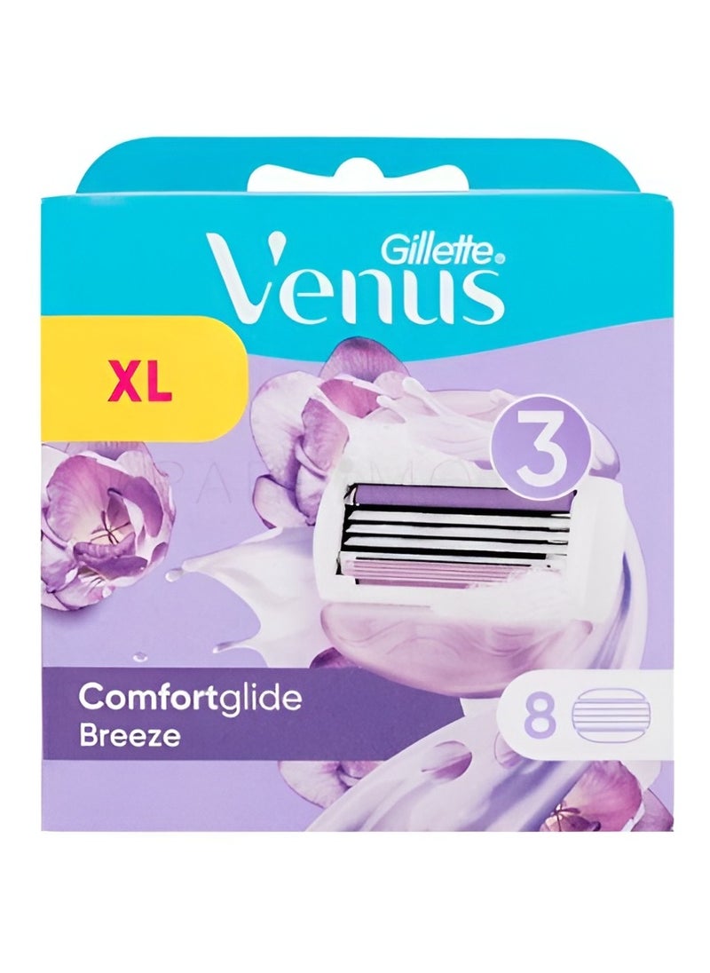 Venus ComfortGlide Spa Breeze Razor Blades Women, Pack of 8