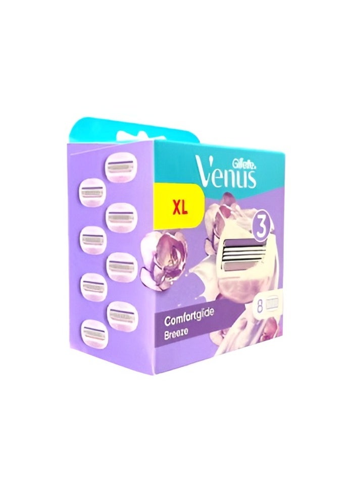 Venus ComfortGlide Spa Breeze Razor Blades Women, Pack of 8