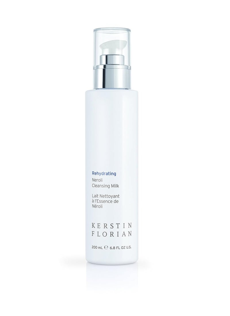 Kerstin Florian Rehydrating Neroli Cleansing Milk | Gentle Makeup Remover and Face Wash for Normal to Sensitive Skin (6.8 fl oz)
