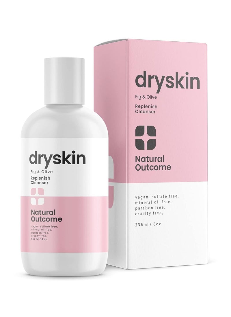 Dry Skin Face Wash | Daily Facial Cleanser Restores Skins Hydration | Hydrating Fig and Olive Face Wash | Gentle Relief for Dry, Irritated, & Itchy Skin