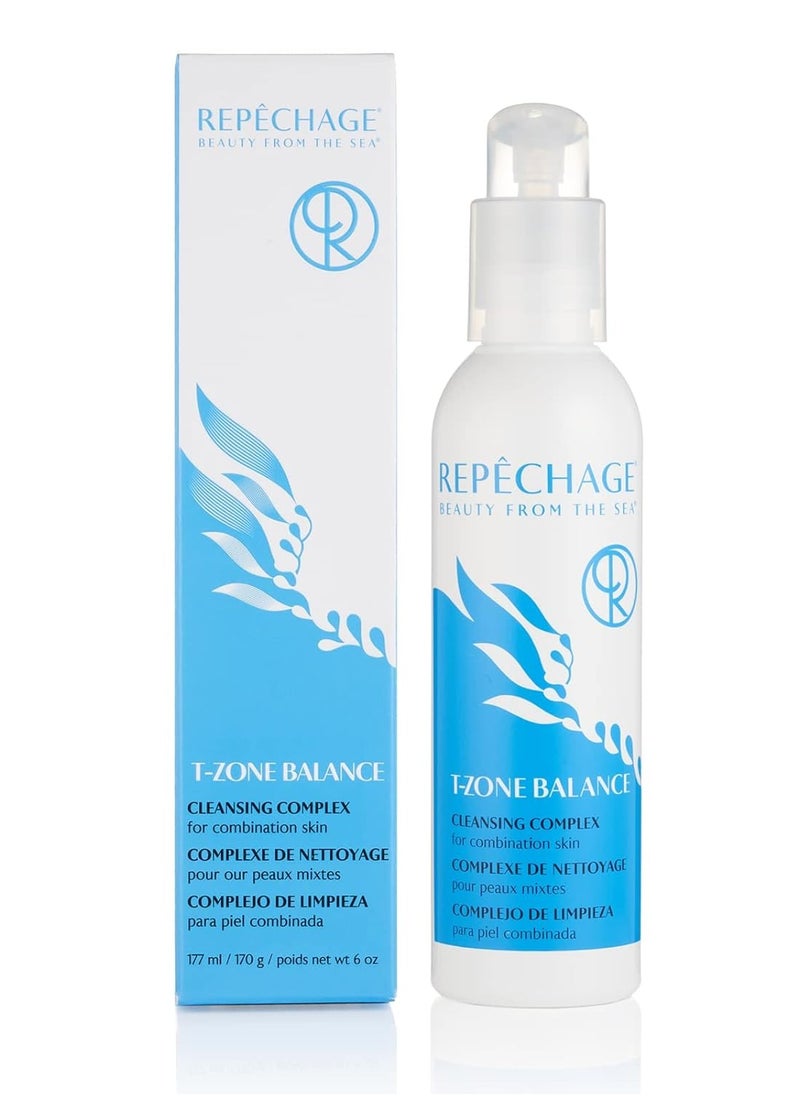 Repechage T-Zone Balance Cleansing Complex For Combination Skin - Hydrating Daily Facial Cleanser with Squalane, Helps Minimize Pores, Balancing Face Wash for Oily, Combination Skin, Soap-Free, 6 oz.