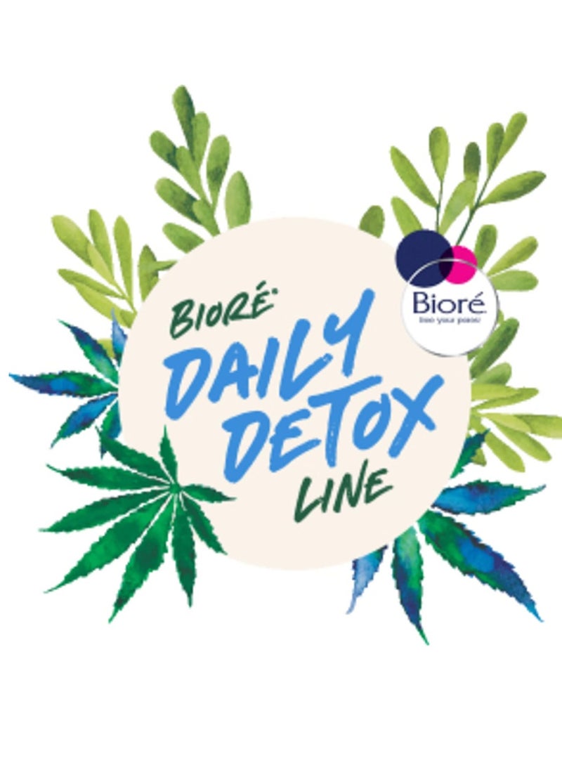 Bioré Detox Face Wash, Acne Facial Cleanser for Blemish Prone Skin, Daily Detox Cleanser, with Organic Hemp Oil and Green Tea Extract, 6.77 Fluid Ounces (3 Pack)