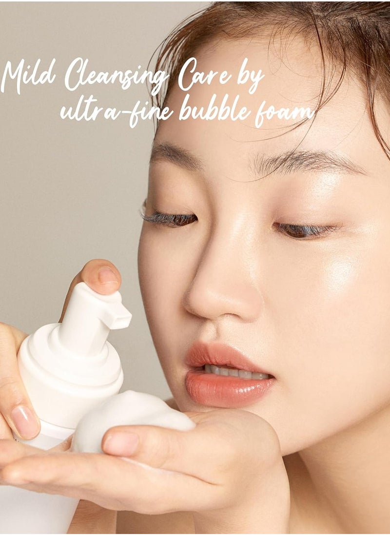 All In One Care Cleansing Foam - Mildly Acidic Skin Irritation Free Micro Bubble Foam Face Cleanser - Moisturizing and Gentle Pore Cleansing with Brich Sap and Probiotics, 5.3 fl.oz.