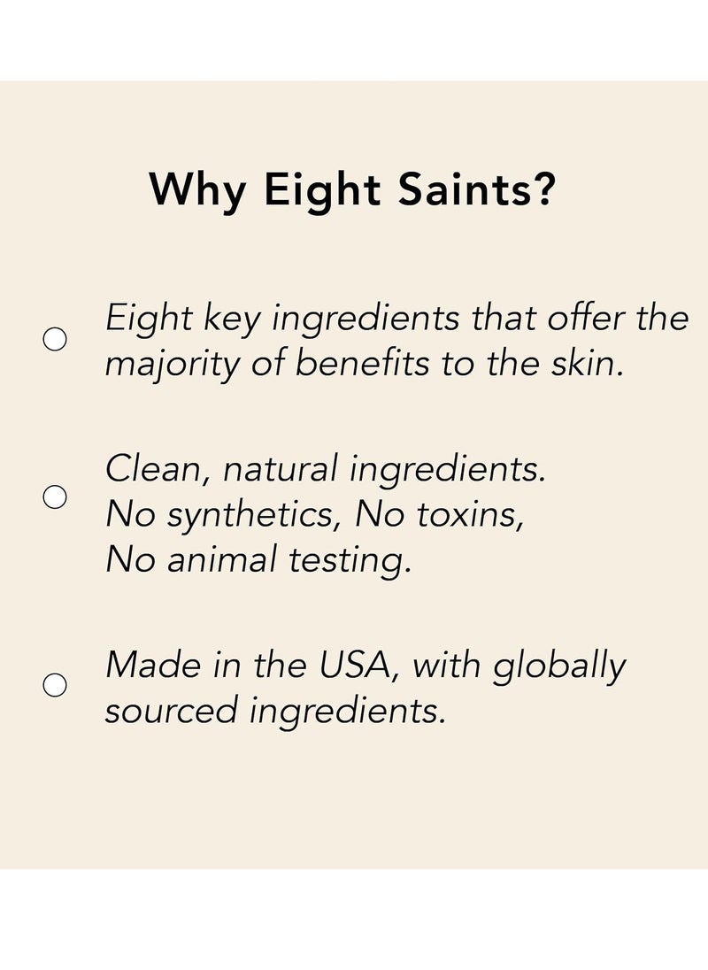 Eight Saints Bright Side Cream Facial Cleanser, Moisturizing Non-Foaming Daily Face Wash, Natural and Organic, Gentle and Effective Facial Cleanser, Makeup Remover, Nourishing and Hydrating, 2oz