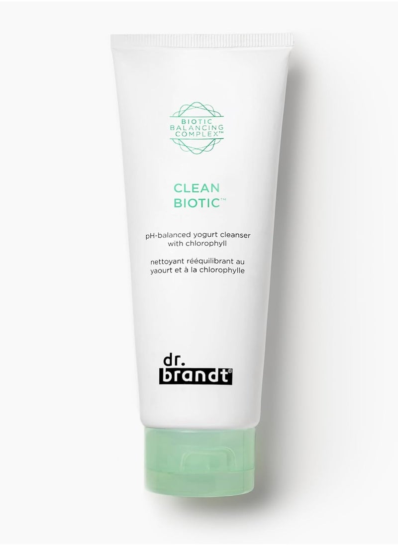 Dr. Brandt Clean Biotic - pH-Balancing Yogurt Cleanser - Melts Away Dirt, Debris, Pollution, Makeup, Sunscreen & Excess Oil - 3.5 fl oz