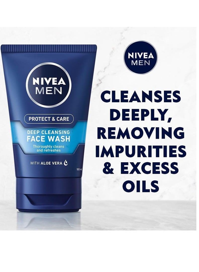 Nivea Men Deep Cleaning Face Wash, 100 ml