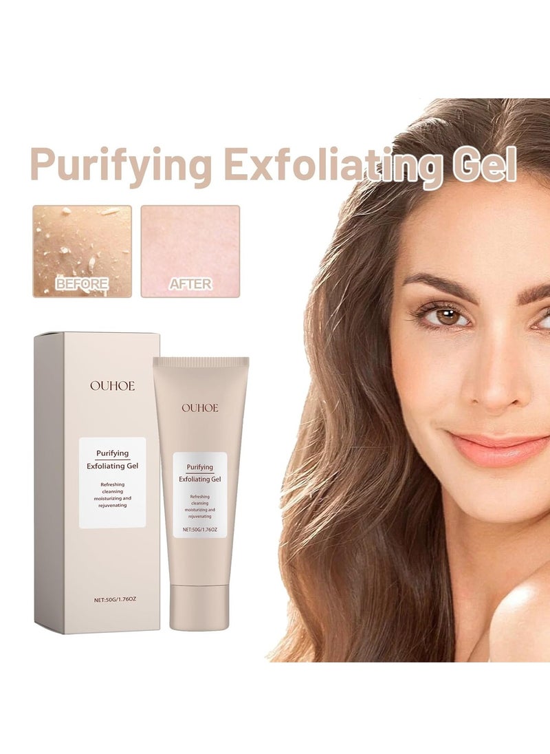2PCS Purifying Exfoliating Gel,Exfoliating Gel, Purifying Exfoliating Moisturizing Gel, Facial Purifying Exfoliator Cleanser ﻿