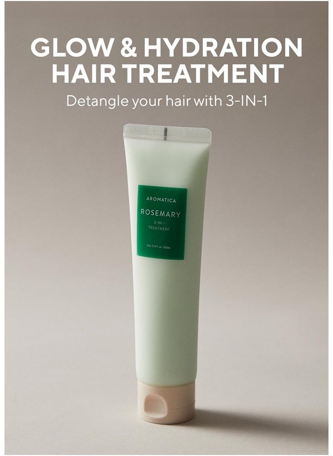 Rosemary 3-IN-1 Treatment 5.4 fl.oz / 160ml - Nourishes, Moisturizes, and Adds Shine & Softness with Rosemary & Betaine