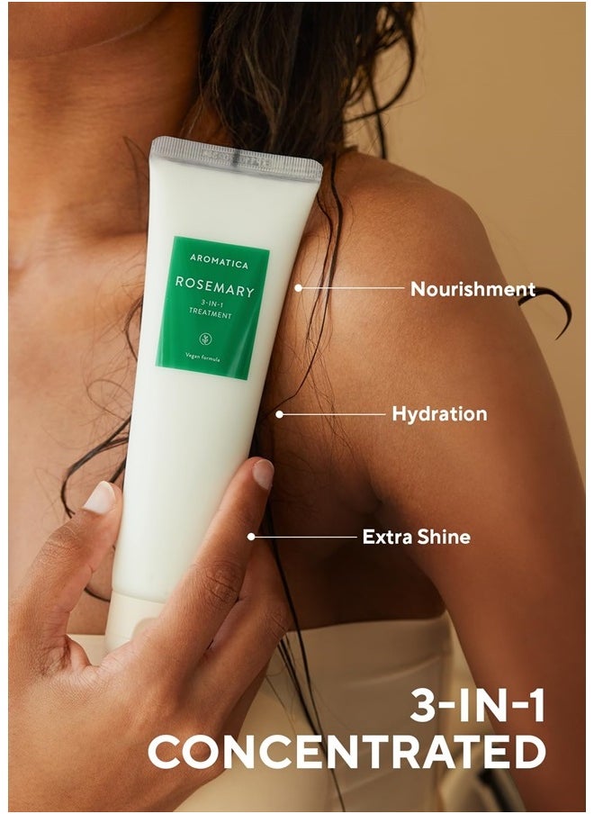 Rosemary 3-IN-1 Treatment 5.4 fl.oz / 160ml - Nourishes, Moisturizes, and Adds Shine & Softness with Rosemary & Betaine