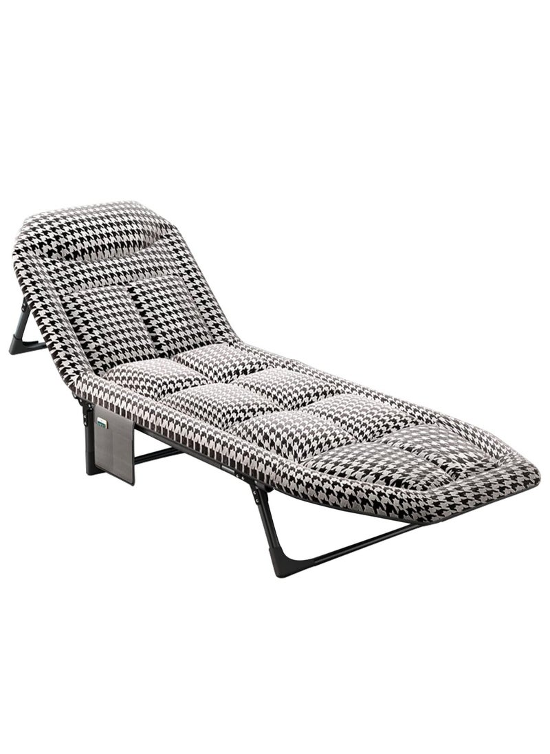 Folding bed single bed office nap lounge chair portable nap bed multifunctional simple marching escort bed