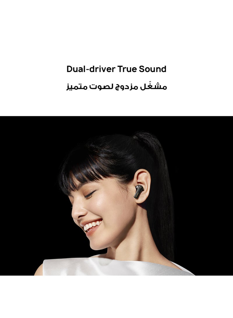 FreeBuds Pro 4 Wireless Bluetooth Earbuds, Dual-driver True Sound, Stable&Clear Calls, Intelligent Dynamic ANC, Head Motion Controls, iOS&Android, Lossless Sound Quality, AI call-noise-cancellation, White