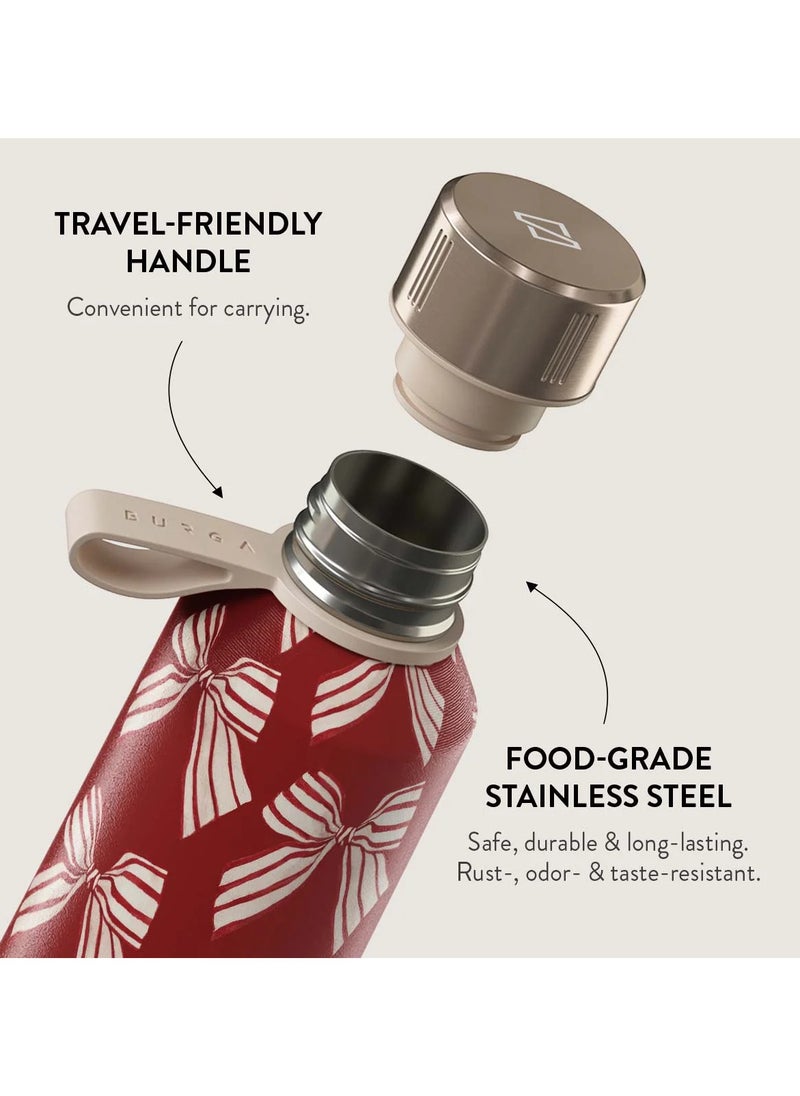 Insulated Water Bottle (17oz) Stylish Stainless Steel Water Bottles Durable Metal Water Bottle Stays Hot or Cold Anti-Slip, Leak-Proof Reusable Water Bottle - Special Delivery - Water Bottle