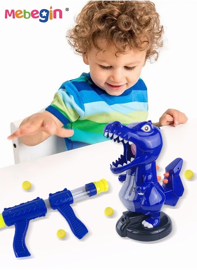 Movable Dinosaur Shooting Toys, Kids Electronic Target Shooting Games with Two Toy Guns, 24 Soft Foam Balls Electronic Target Practice Toys Birthday Gift for Boys Girls Kids Children