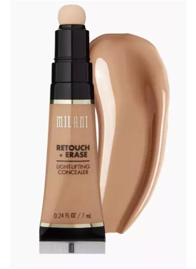 Milani Retouch + Erase Lifting Concealer 7ml - Shade 05 Honey Mid – Full-Coverage Lightweight Concealer for Flawless Skin, Brightening Effect, and Long-Lasting Wear