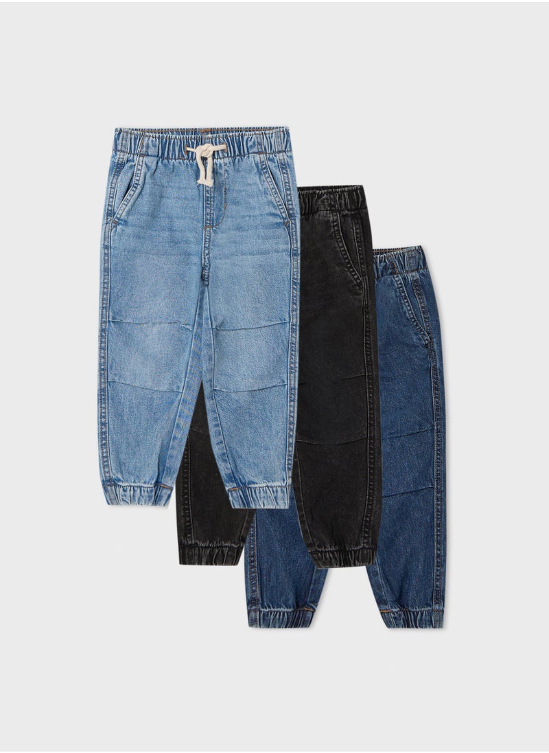 3-Pack Denim Joggers