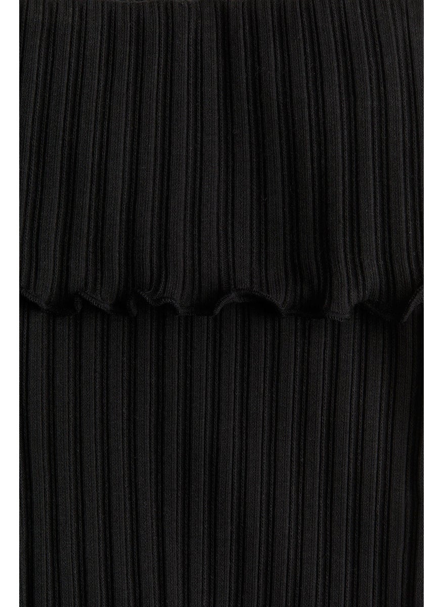 Flared Jersey Trousers