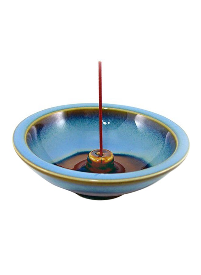 Shoyeidos Denim Round Ceramic Incense Holder