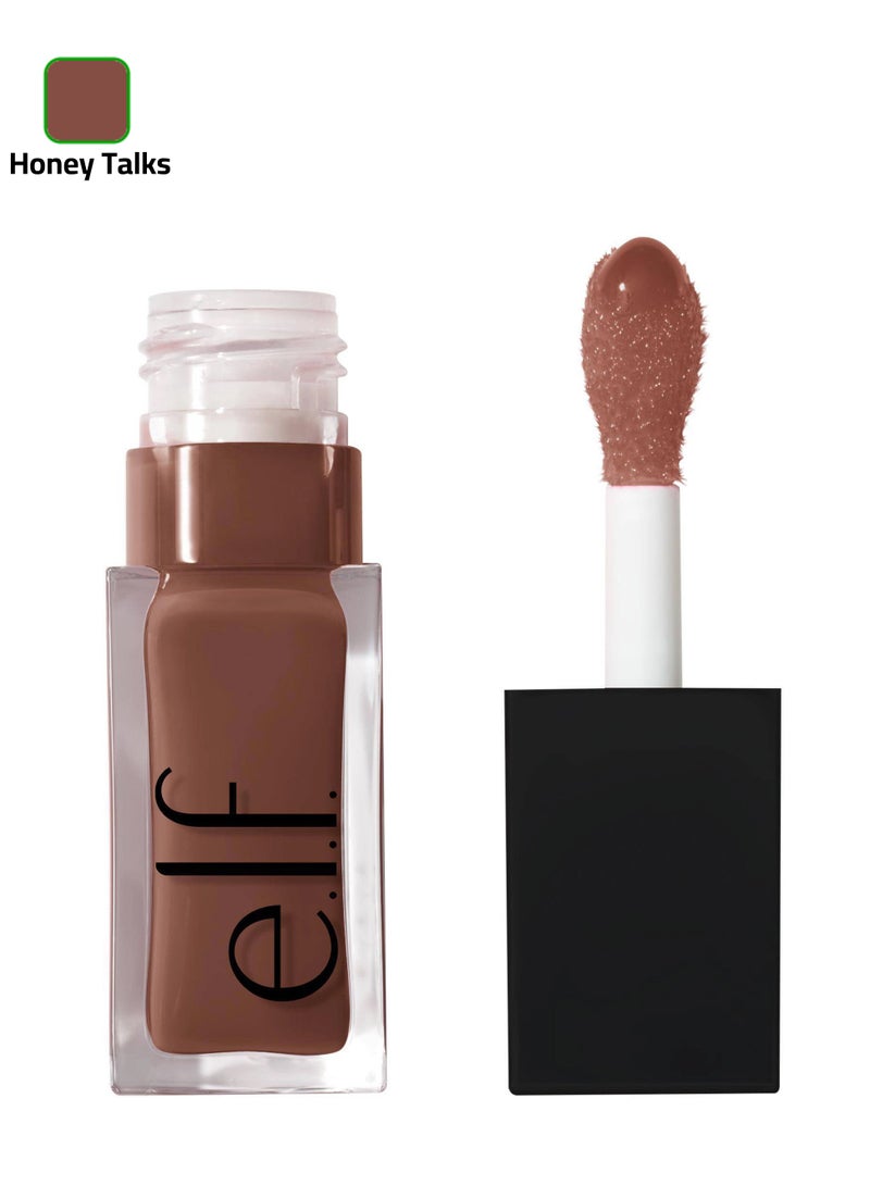 Glow Reviver Lip Oil, Nourishing, Tinted for High Gloss Finish, Enriched with Jojoba Oil Honey Talks