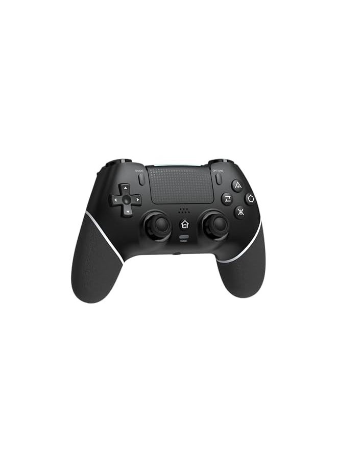 Controller Wireless, with USB Cable/1000mAh Battery/Dual Vibration/6-Axis Motion Control/3.5mm Audio Jack/Multi Touch Pad/Share Button,Controller Compatible with /Slim/Pro/PC (BLACK)