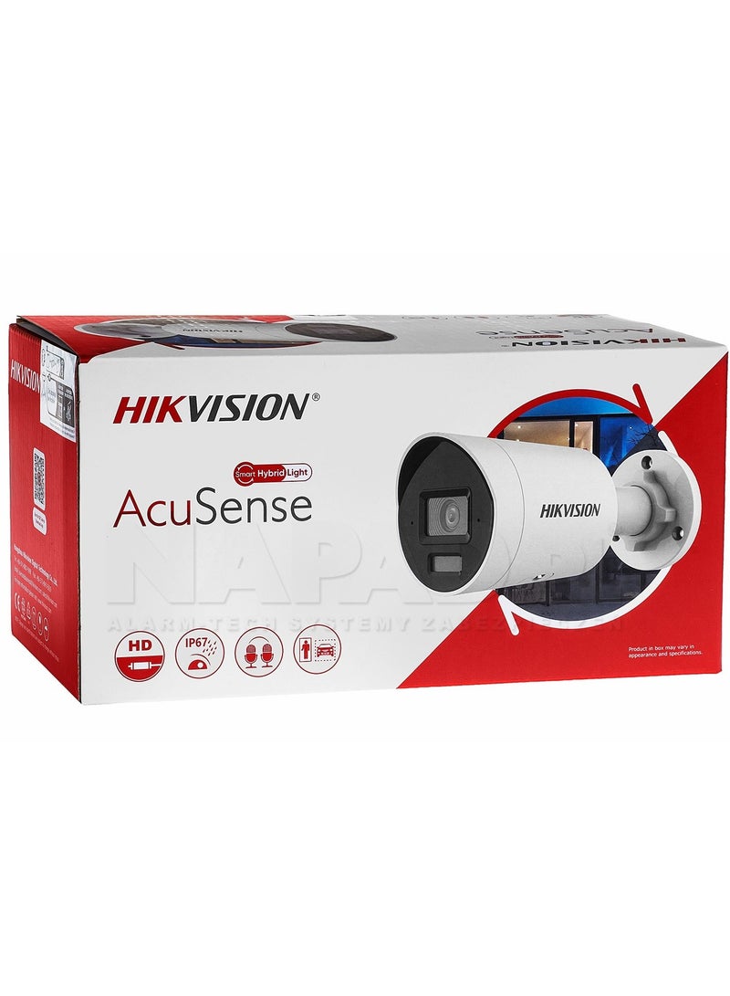 DS-2CD2083G2-LI2U 8MP AcuSense Smart Hybrid Light Bullet Camera, 1/2.8