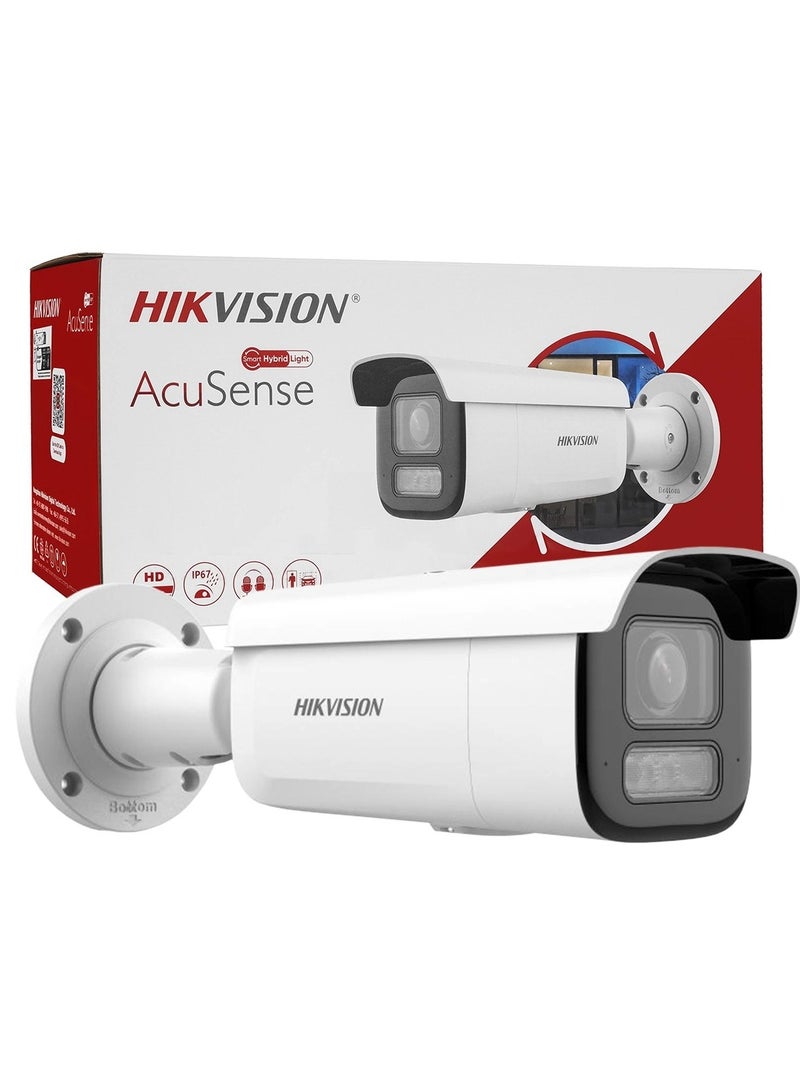 DS-2CD2643G2-LIZS2U 4MP AcuSense Smart Hybrid Light Motorized Varifocal Bullet Network Camera, 1/3