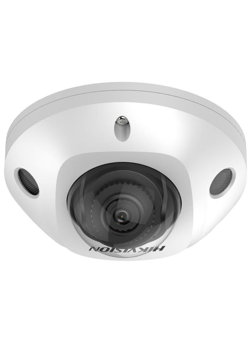 DS-2CD2523G2-I(S) 2MP AcuSense Mini Dome Network Camera, 2.8mm Lens, 120dB WDR, H.265+, Built-in Mic, IR up to 30m, PoE, IP67, IK08, Human & Vehicle Detection, Audio & Alarm Interface, Face Capture, Motion Detection | DS-2CD2523G2-I(S)