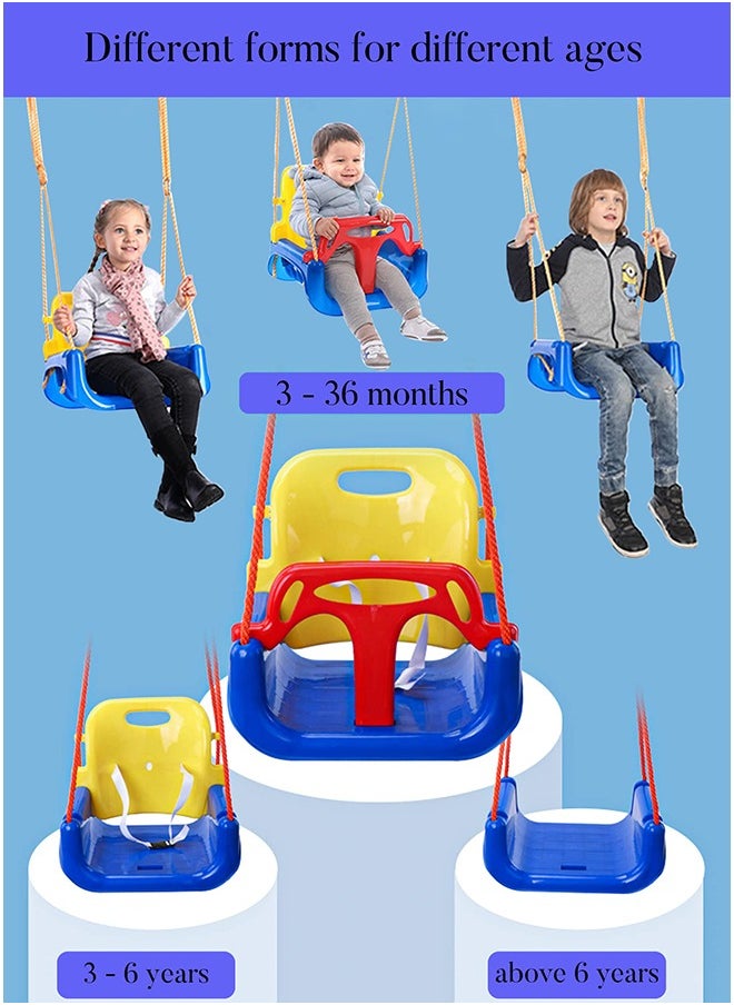 3-in-1 Swing Set Baby Jumper and Bouncers for Toddler Baby Swing is Suitable for Indoor and Outdoor Play with a Foldable Metal Stand for Easy Storage and Comes with Instructions for Easy Assembly