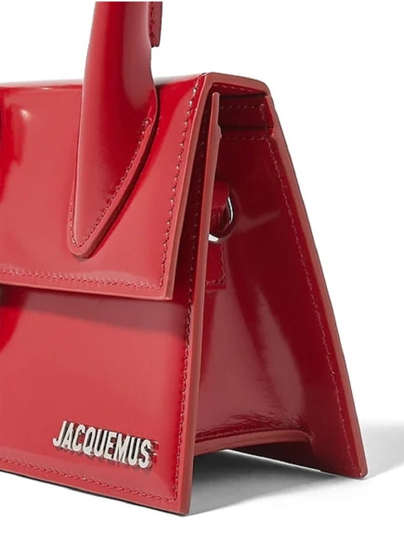 JACQUEMUS Le Chiquito Moyen Patent Leather Bag