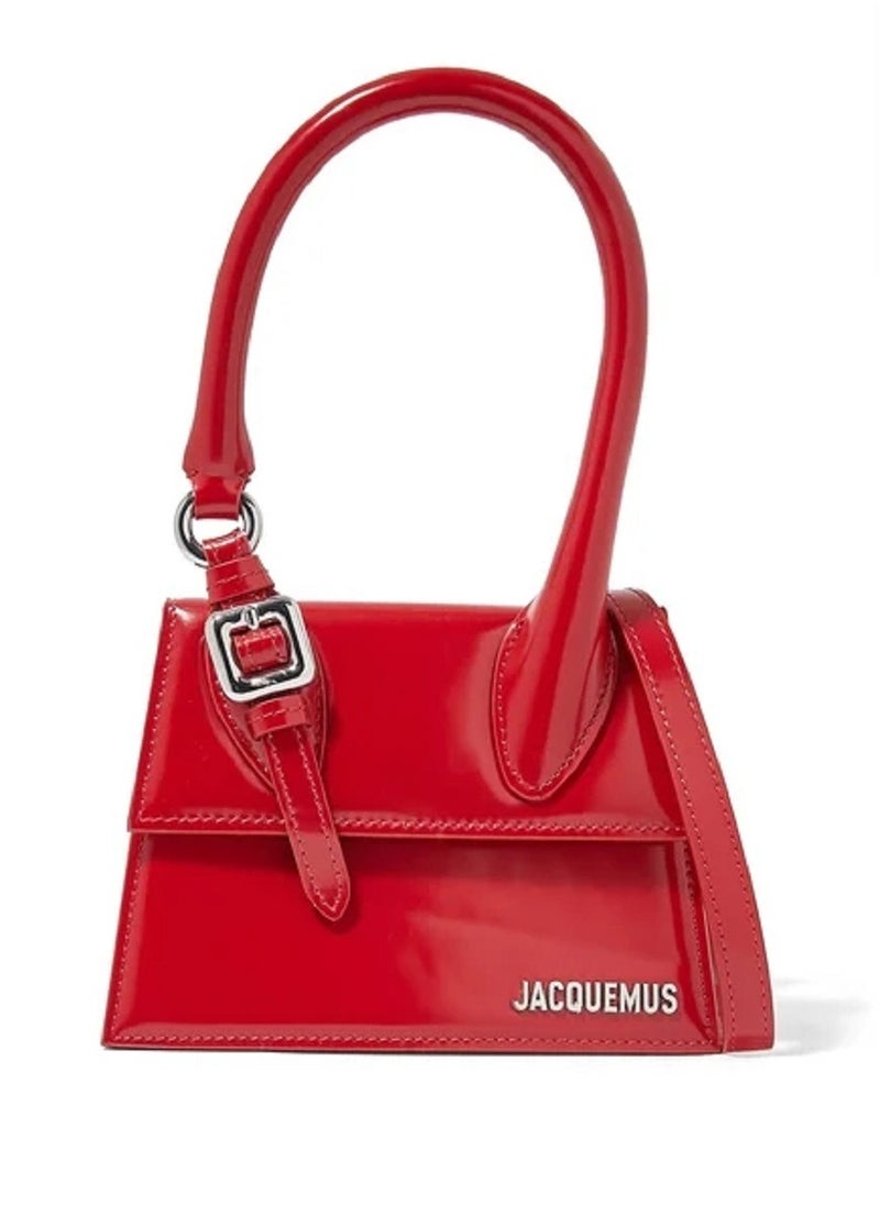 JACQUEMUS Le Chiquito Moyen Patent Leather Bag