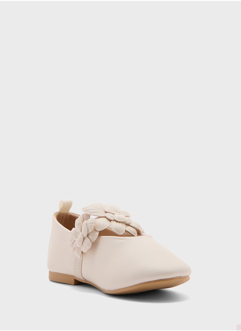 Appliquéd Ballet Pumps