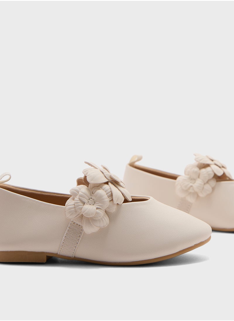 Appliquéd Ballet Pumps