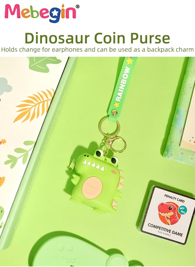 Kids Gift Set, Dinosaur-Themed Gifts Kit with 1*1.5m Blanket, Notebook, Dinosaur Oxford Cloth Backpack and Other Items, Cartoon Gift Box, Creative Gifts for Young Kids