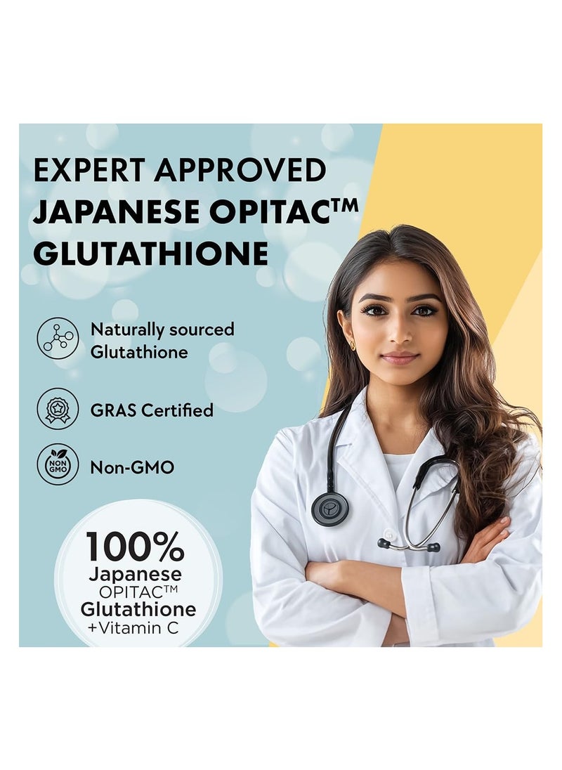 Chicnutrix Glow- 40 Effervescent Tablets| Japanese Glutathione & Vit. C| Antioxidants for clear, glowing skin| Sugar-free, Strawberry-lemon flavour