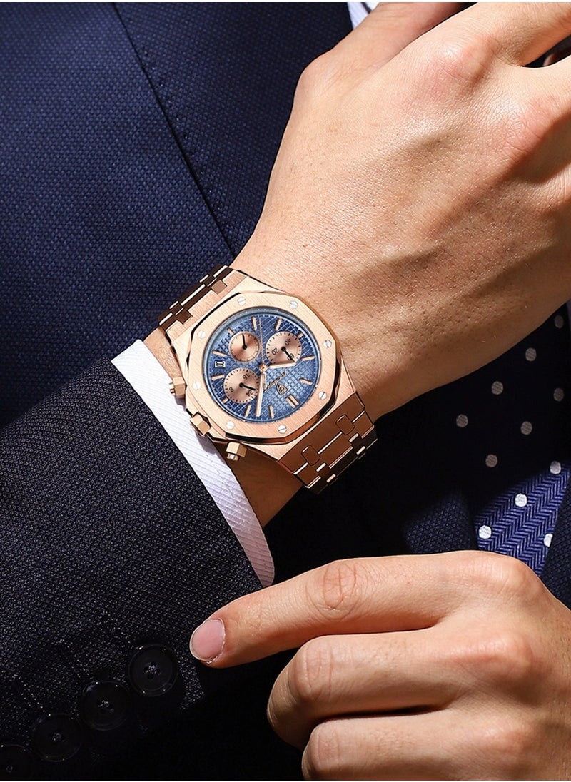 Man Watch Waterproof Luminous Men's Watch Quartz- 42mm