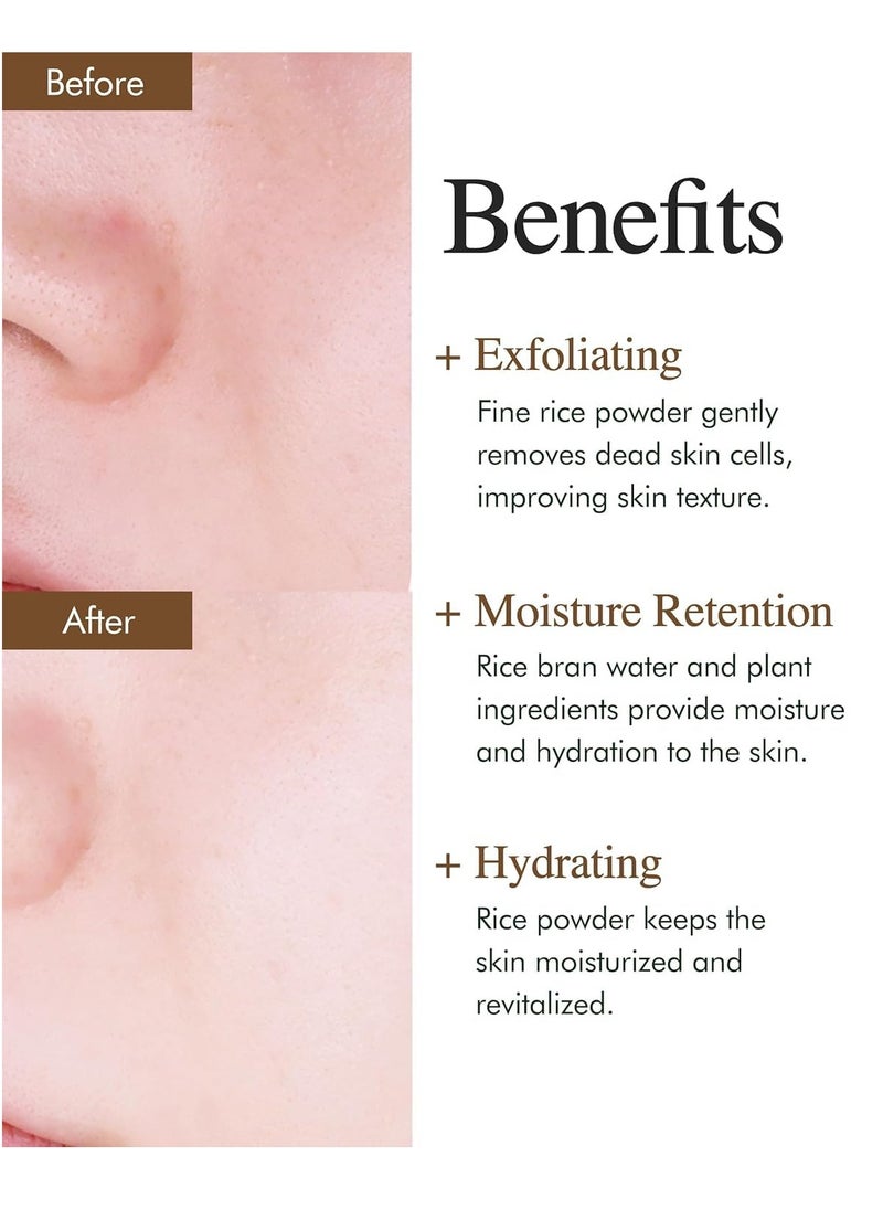 9 wishes Rice Foaming Cleanser (5.07 Fl. Oz.) - Gentle Facial Cleanser for Sebum Control and Blackhead Removal with Rice Water and Plant-Based Ingredients for a Radiant Complexion