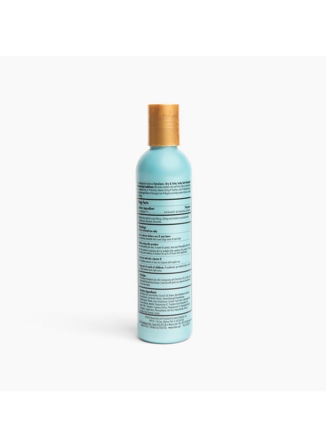Dry & Itchy Moisturizing Conditioner 8 Oz - With Flax Seed Extract, Coconut Oil And Aloe Leaf Juice - Effective Against Dandruff, Seborrheic Dermatitis And Seborrhea