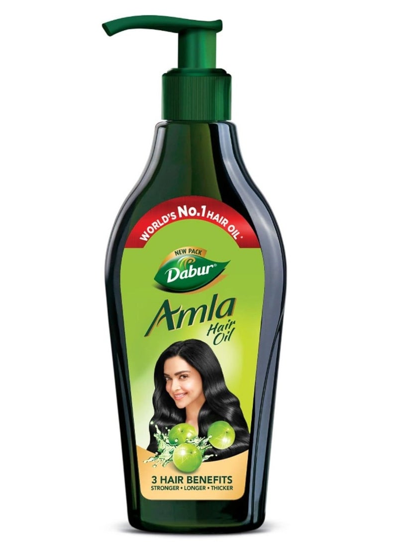 Dabur Amla Hair Oil - 550 ml For Strong Long and Thick hair Nourishes Scalp Controls Hair Fall Strengthens Hair and Promotes Hair Growth