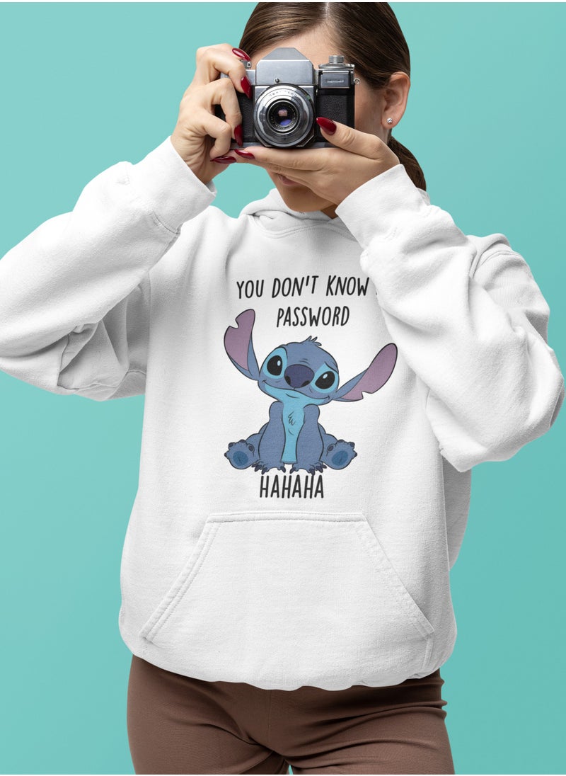 You Don't Know My Password Stitch Hoodie Design