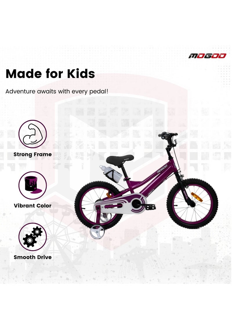 Mogoo - Rayon Junior 2.0 100% Assembled Kids Bicycle 14 Inch - Purple