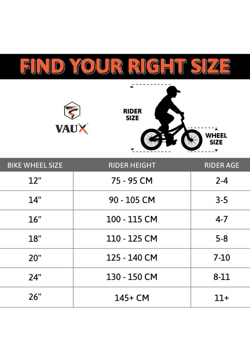 Max Mountain Bike || 20 Inch Wheel Size || For Kids || Adjustbale Seat ||Red