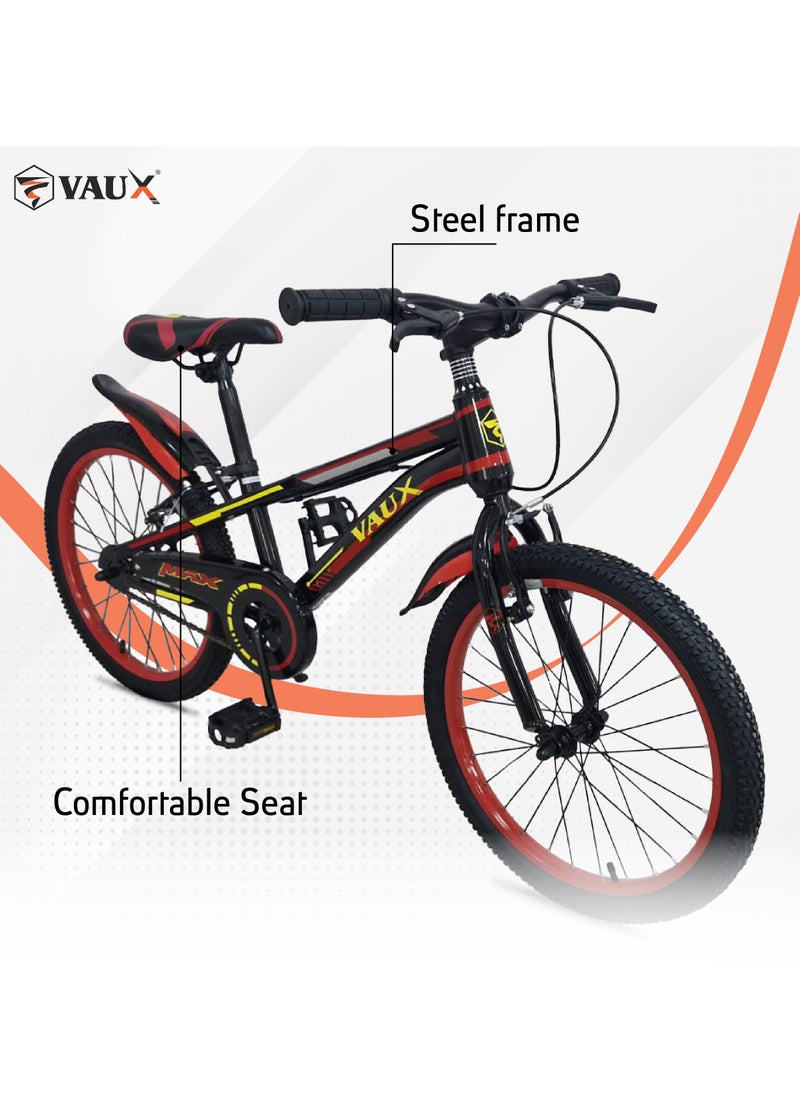Max Mountain Bike || 20 Inch Wheel Size || For Kids || Adjustbale Seat ||Red